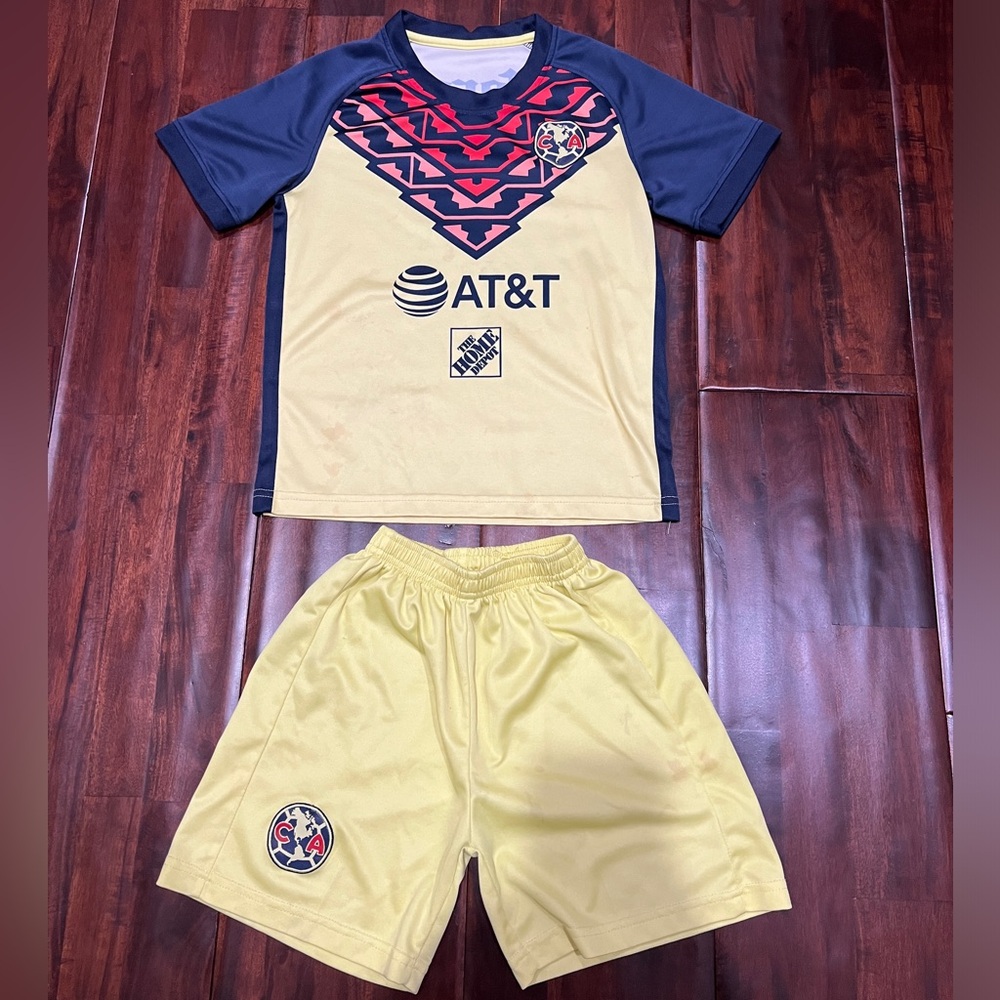 Cruz Azul Kids Soccer Kit (Jersey & Shorts)- Size. Small